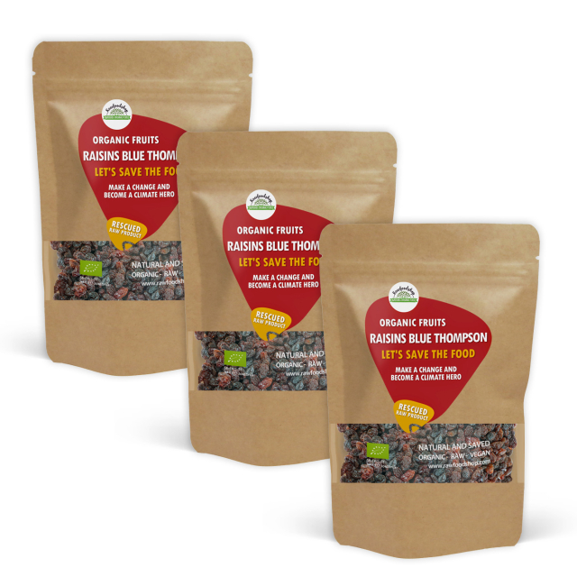 Rusinat Blue Thompson RAW LUOMU 1kg x 3 pakettia