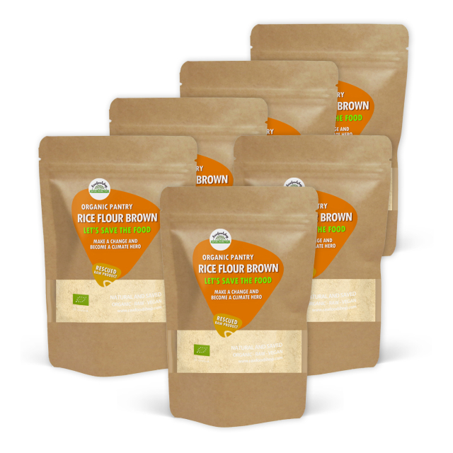 Täysjyväriisijauho LUOMU 1kg x 6 pakettia