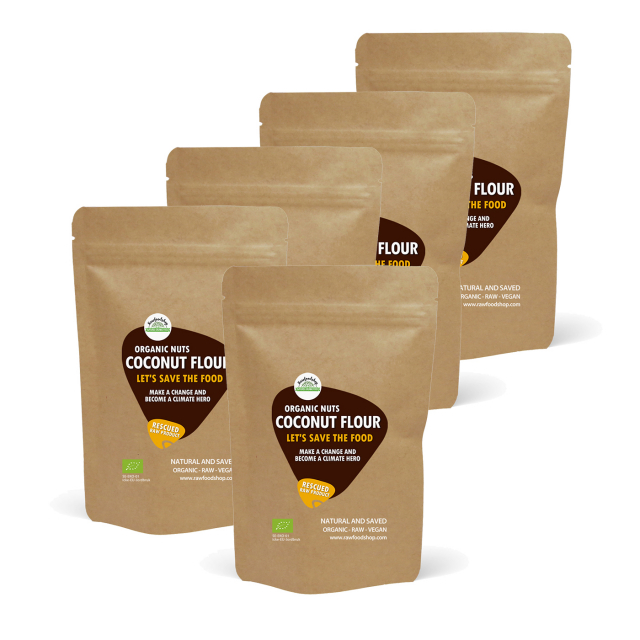 Kookosjauho RAW LUOMU 1kg 5kpl pakettia
