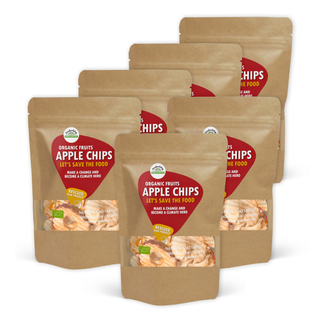 Omenasipsit RAW LUOMU 500g x 6 pakettia