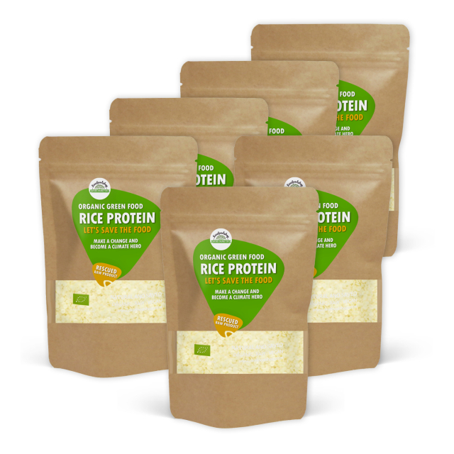Riisiproteiinijauhe Rå Kraft LUOMU 1kg x 6 pakettia