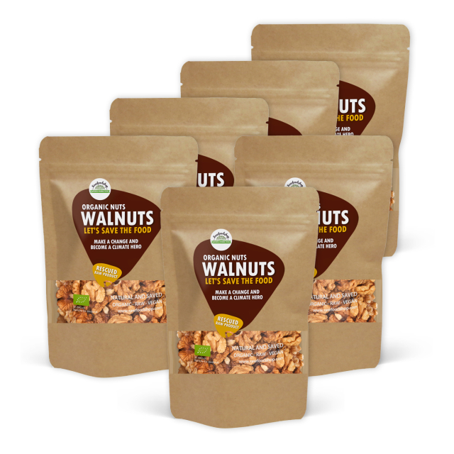 Saksanpähkinät RAW LUOMU 750g x 6 pakettia