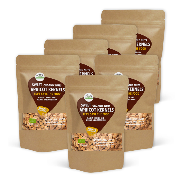 Makea Aprikoosin Ydin LUOMU 1kg x 6 pakettia