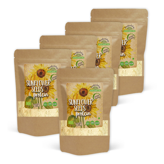 Auringonkukansiemen Proteiini LUOMU 500g x 5 pakettia