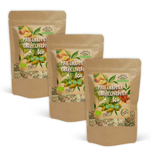 Kaneli Inkivääri Kardemumma Maté Tee LUOMU 70g x 3 pakettia