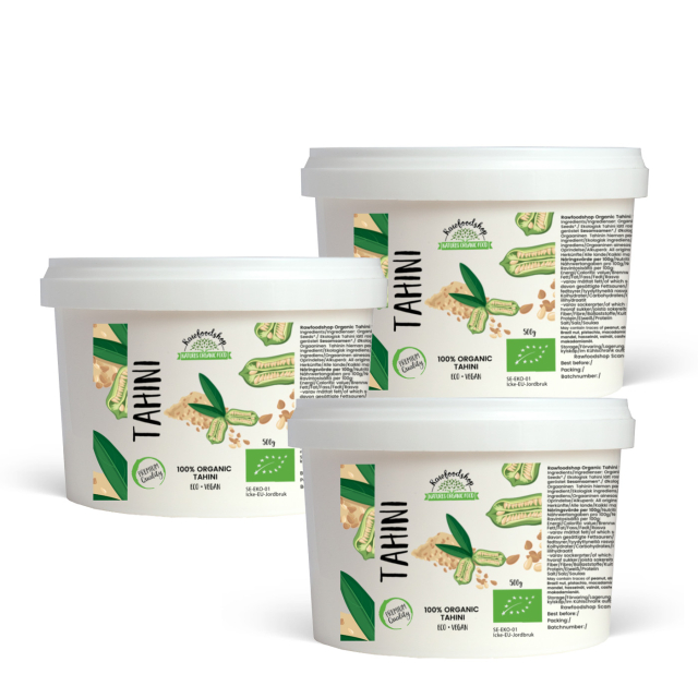 Tahini LUOMU 500g x 3 pakettia