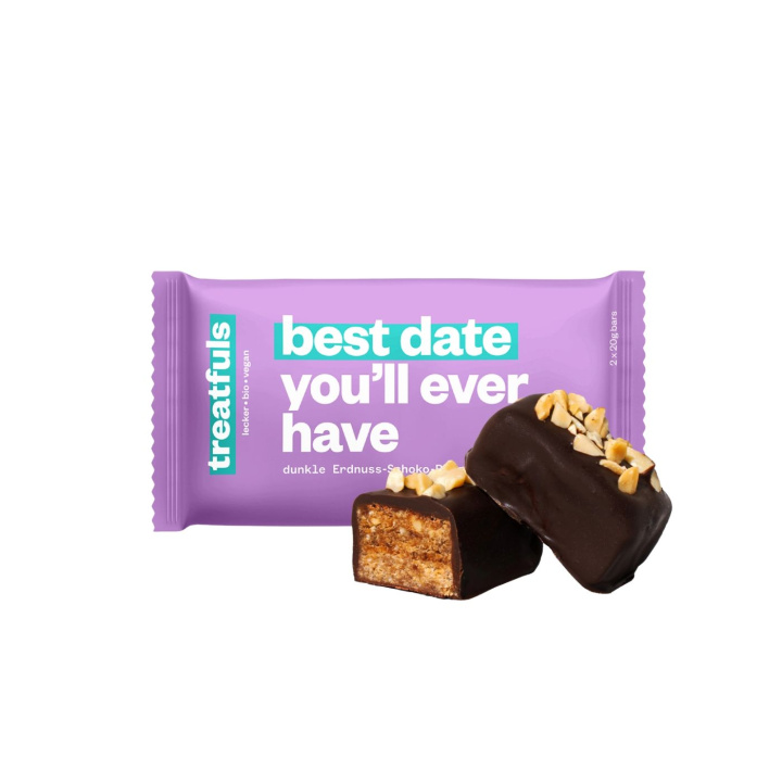 Tumma Suklaapatukka Maapähkinöillä LUOMU 2x20g ryhmässä Uutuudet @ Rawfoodshop Scandinavia AB (086200-01)