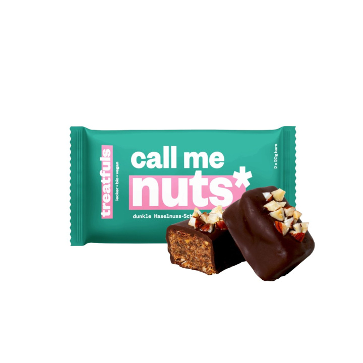 Tumma Suklaapatukka Hasselpähkinöillä LUOMU 2x20g ryhmässä Raaka-aineet / Karkkia & Suklaata / Suklaapatukat @ Rawfoodshop Scandinavia AB (086205-01)