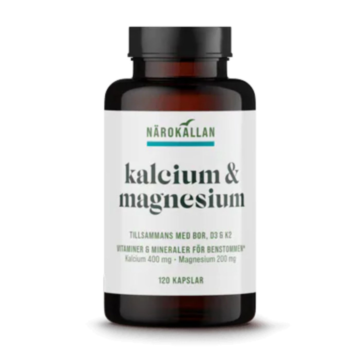 Kalsium & Magnesium 120 kapselia ryhmässä Ravintolisät / Mineraalit / Magnesium @ Rawfoodshop Scandinavia AB (100003)