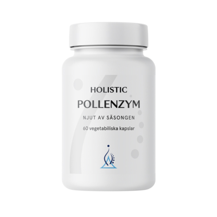 Holistic Pollenzym 60 kapselia ryhmässä Ravintolisät / Muut ravintolisät / Entsyymit @ Rawfoodshop Scandinavia AB (10350)