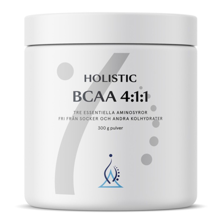 Holistic BCAA 4:1:1 300g ryhmässä Ravintolisät / Proteiinit & Aminohapot / Aminohapot @ Rawfoodshop Scandinavia AB (10620)