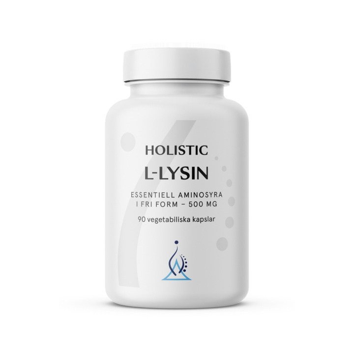 Holistic L-Lysiini 500 mg 90 kapselia ryhmässä Ravintolisät / Proteiinit & Aminohapot / Aminohapot @ Rawfoodshop Scandinavia AB (10681)
