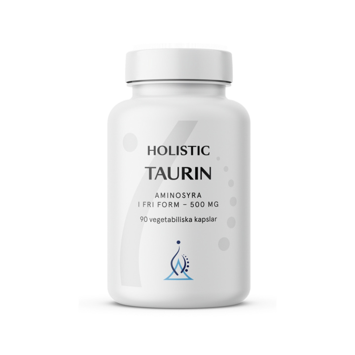 Holistic Tauriinia 500mg 90 kapselia ryhmässä Ravintolisät / Proteiinit & Aminohapot / Aminohapot @ Rawfoodshop Scandinavia AB (10682)