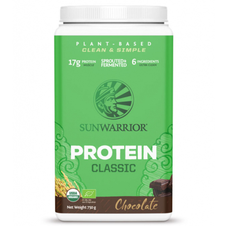 Sunwarrior Classic Suklaa 750g ryhmässä Raaka-aineet / Terveysruoka / Proteiinijauhe @ Rawfoodshop Scandinavia AB (1080)