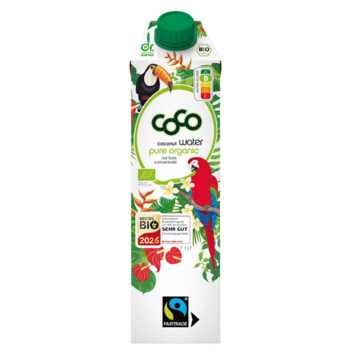 Kookosvesi Pure LUOMU 1000 ml ryhmässä Raaka-aineet / Juomat / Kookosvesi @ Rawfoodshop Scandinavia AB (13086)