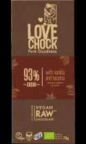 Suklaa Vanilja & Lucuma 93% Luomu 70g