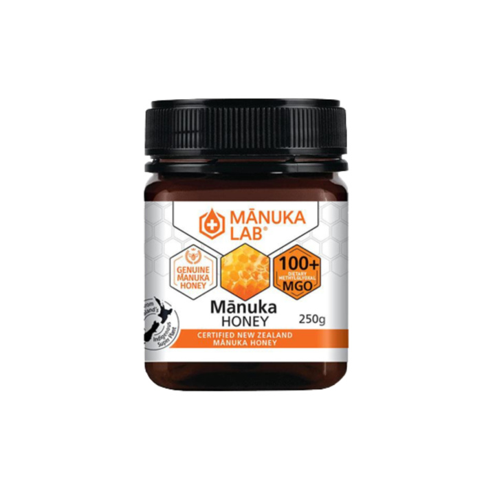 Manuka Lab Manuka-hunaja 100+ MGO 250g ryhmässä Raaka-aineet / Leipominen / Hunaja @ Rawfoodshop Scandinavia AB (1617)