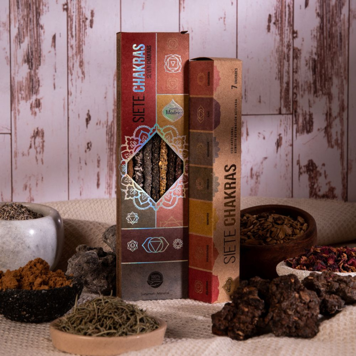 7 Chakra -suitsuke ryhmässä Koti & Sielu / Tunnelma & tuoksu / Suitsuke @ Rawfoodshop Scandinavia AB (169-01)
