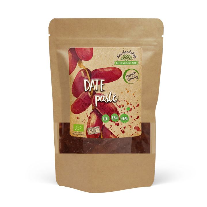 Taatelipasta LUOMU 500g ryhmässä Raaka-aineet / Hedelmät & Marjat / Taatelit @ Rawfoodshop Scandinavia AB (17435)