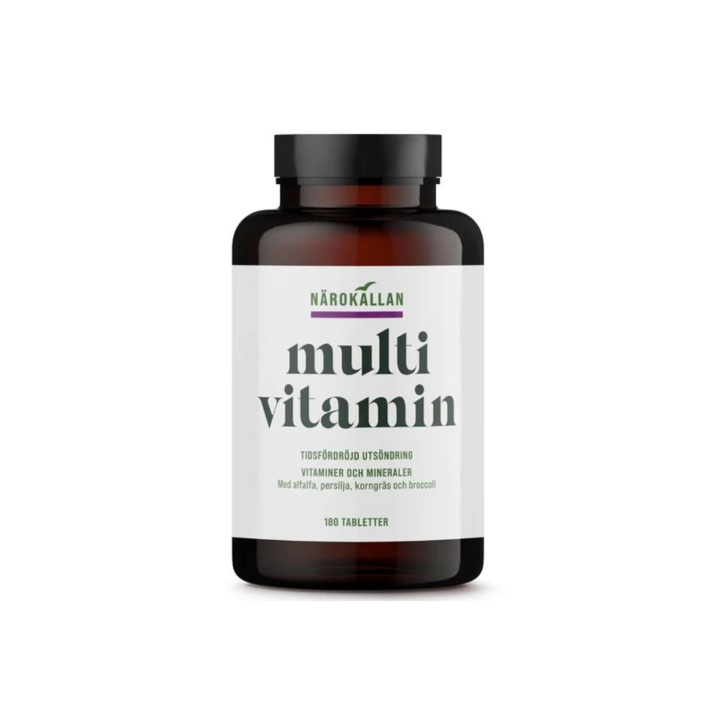 Multivitamiini ajastettu 180 tablettia ryhmässä Ravintolisät / Vitamiinit / Monivitamiinit @ Rawfoodshop Scandinavia AB (1820)