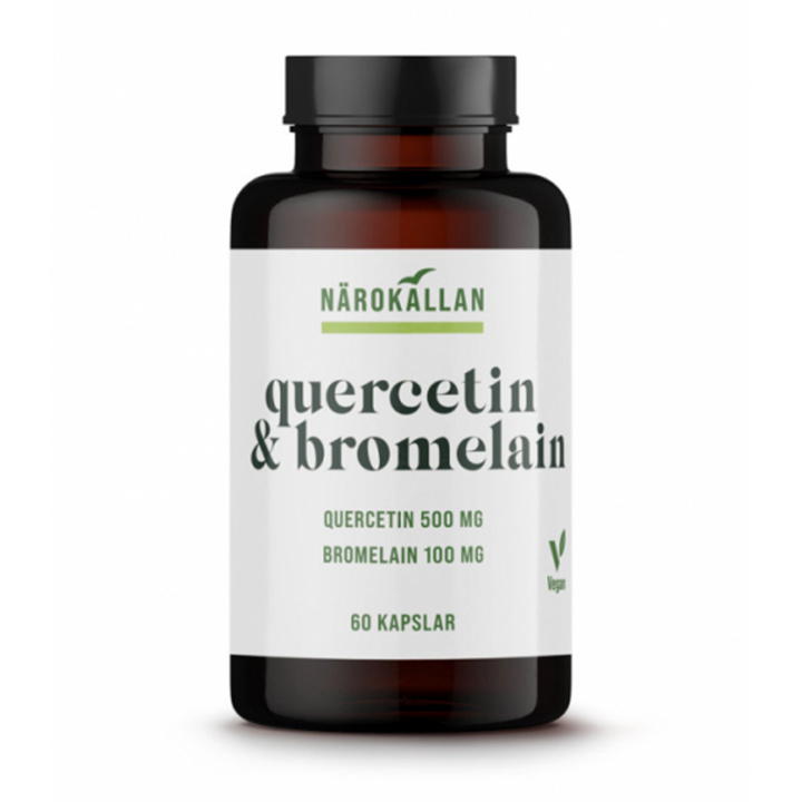 Quercetin & Bromelain 60 kapselia ryhmässä Ravintolisät / Käyttöalue / Antioksidantit @ Rawfoodshop Scandinavia AB (1822)