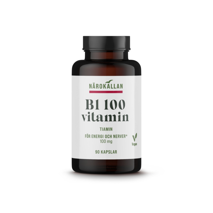 B1 100 mg ryhmässä Ravintolisät / Vitamiinit / Yksinkertaiset vitamiinit @ Rawfoodshop Scandinavia AB (1895)