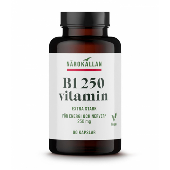 B1 250mg ryhmässä Ravintolisät / Vitamiinit / B-vitamiini @ Rawfoodshop Scandinavia AB (1896)