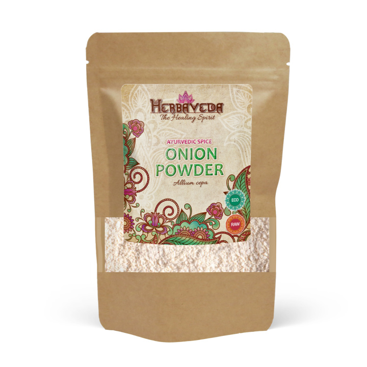 Sipulijauhe LUOMU 100g ryhmässä Raaka-aineet / Ruokakomero / Mausteet & Suola @ Rawfoodshop Scandinavia AB (2015704-1)