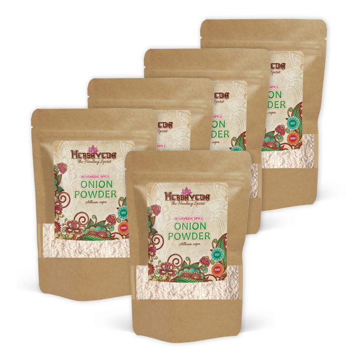 Sipulijauhe LUOMU 100g x 5 pakettia ryhmässä Raaka-aineet / Ruokakomero / Mausteet & Suola @ Rawfoodshop Scandinavia AB (20157041-SET5)