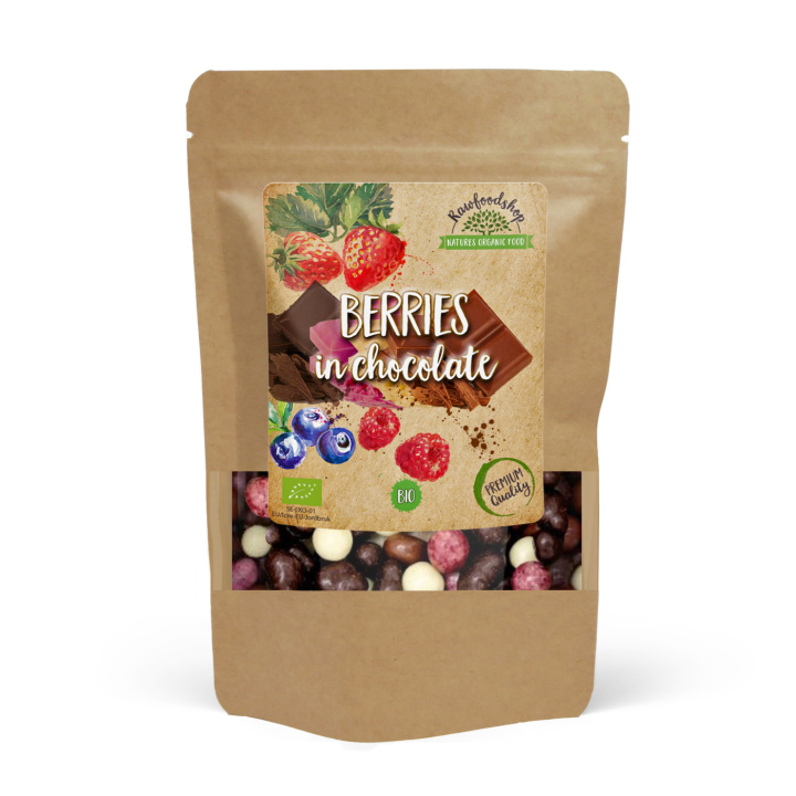 Suklaamarjat LUOMU 100g ryhmässä Raaka-aineet / Karkkia & Suklaata / Suklaapatukat @ Rawfoodshop Scandinavia AB (20860-1)