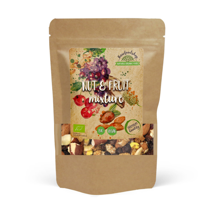 Pähkinä- ja hedelmäsekoitus LUOMU 250g ryhmässä Raaka-aineet / Pähkinät @ Rawfoodshop Scandinavia AB (2135412)
