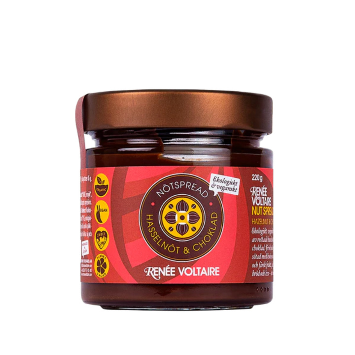 Pähkinälevite Hasselpähkinä & Suklaa LUOMU 220g ryhmässä Raaka-aineet / Ruokakomero / Voi & Kermaiset Levitteet @ Rawfoodshop Scandinavia AB (2148-1)