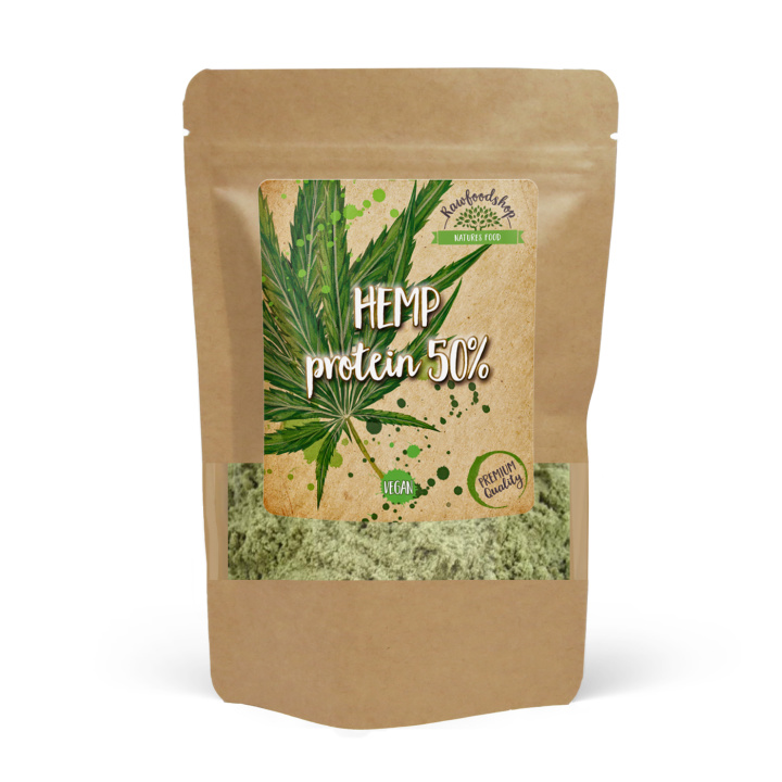 Hampuproteiini 50% 500g ryhmässä Raaka-aineet / Terveysruoka / Proteiinijauhe @ Rawfoodshop Scandinavia AB (215005-5)