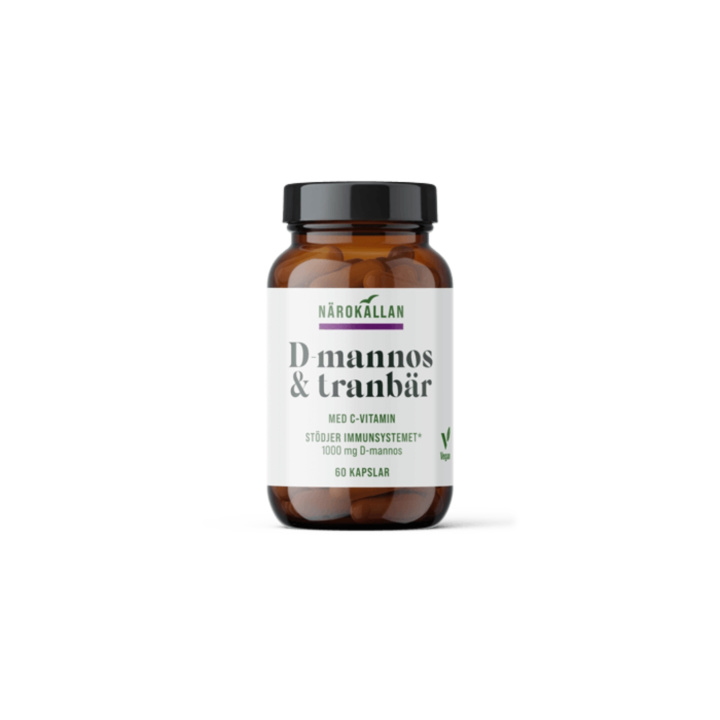 D-Mannoosi + Karpalo 60 kapselia ryhmässä Ravintolisät / Muut ravintolisät / Erityisravintolisät @ Rawfoodshop Scandinavia AB (2193)