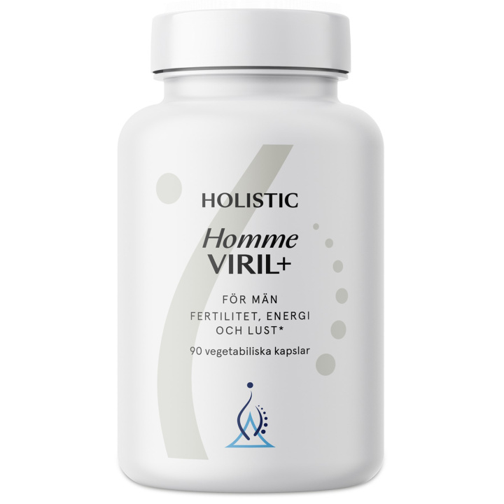 Holistic Homme Viril+ 90 kapselia ryhmässä Ravintolisät / Muut ravintolisät / Erityisravintolisät @ Rawfoodshop Scandinavia AB (22053)