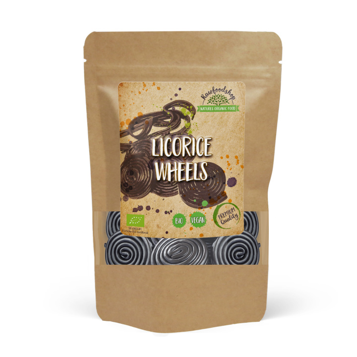 Lakritsirullat LUOMU 100g ryhmässä Raaka-aineet / Karkkia & Suklaata / Makeiset @ Rawfoodshop Scandinavia AB (221921)