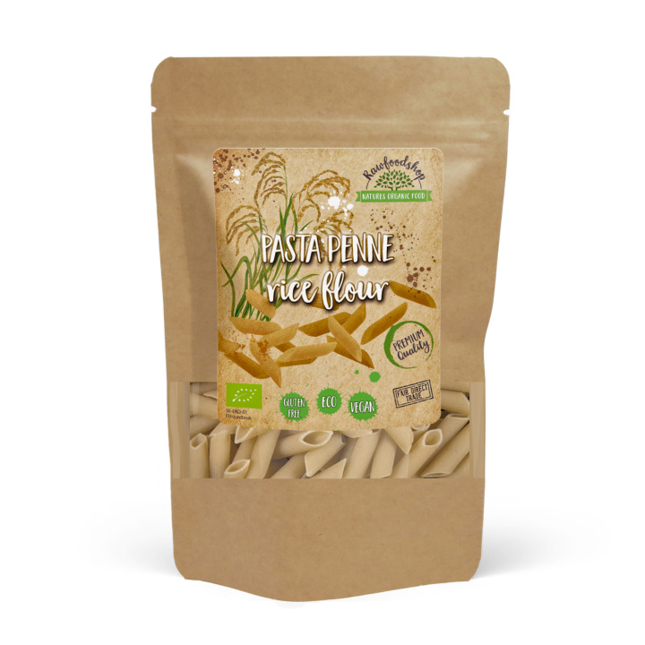 Pasta Penne Riisijauho LUOMU 250g ryhmässä Raaka-aineet / Ruokakomero / Pasta & Nuudelit @ Rawfoodshop Scandinavia AB (22266-1)