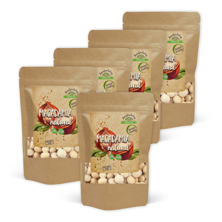 Premium RAW Macadamia-pähkinät 1kg x 5 pakettia ryhmässä Raaka-aineet / Pähkinät / Macadamia @ Rawfoodshop Scandinavia AB (224101-SET5)