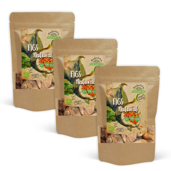 Viikunat LUOMU 500g x 3 pakettia ryhmässä Raaka-aineet / Hedelmät & Marjat / Viikuna @ Rawfoodshop Scandinavia AB (2267711-SET3)