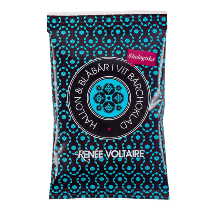 Vadelma & Mustikka Valkoisessa Marjasuklaassa LUOMU 45g ryhmässä Raaka-aineet / Karkkia & Suklaata / Välipalat @ Rawfoodshop Scandinavia AB (2339)