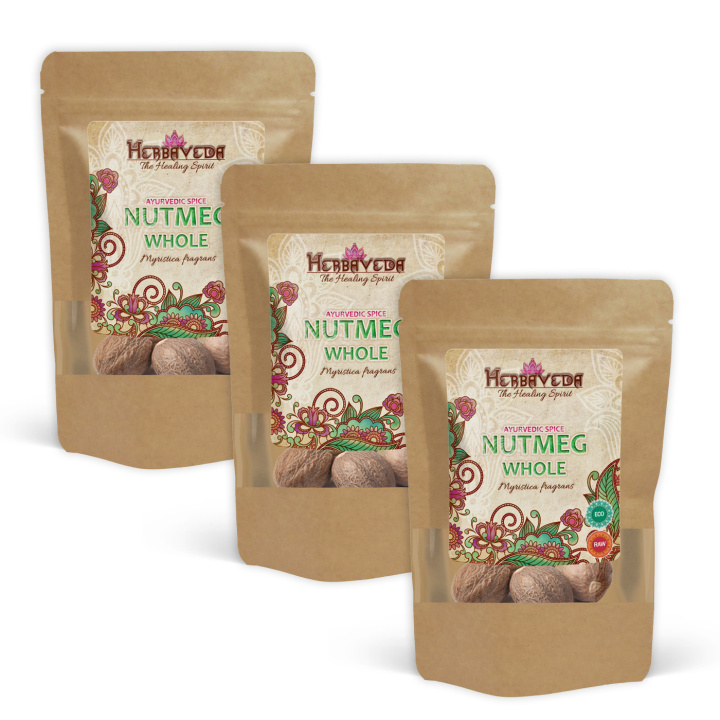 Muskottipähkinä Kokonainen LUOMU 20g x 3 pakettia ryhmässä Raaka-aineet / Ruokakomero / Mausteet & Suola @ Rawfoodshop Scandinavia AB (234531-SET3)