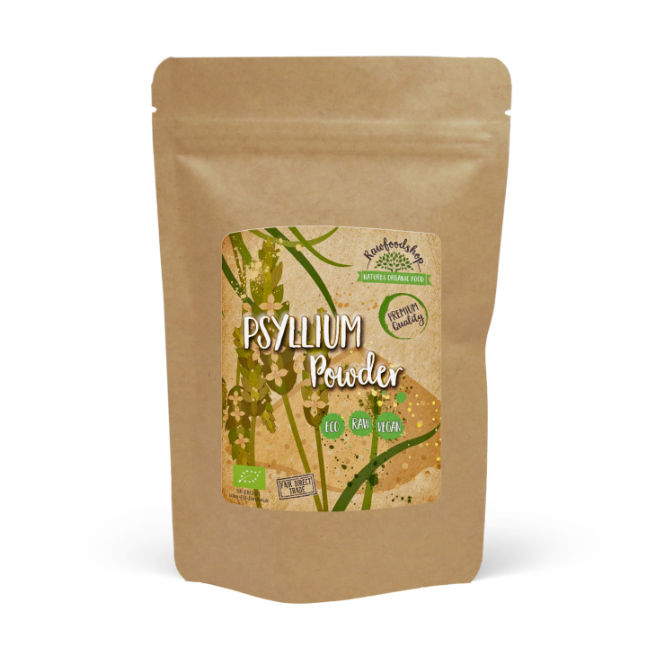 Psylliumjauhe LUOMU 100g ryhmässä Raaka-aineet / Leipominen / Ainesosat Muut @ Rawfoodshop Scandinavia AB (235921)