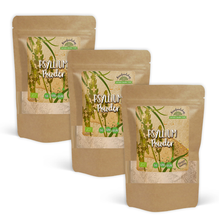 Psylliumjauhe LUOMU 250g x 3 pakettia ryhmässä Raaka-aineet / Leipominen / Ainesosat Muut @ Rawfoodshop Scandinavia AB (235922-SET3)