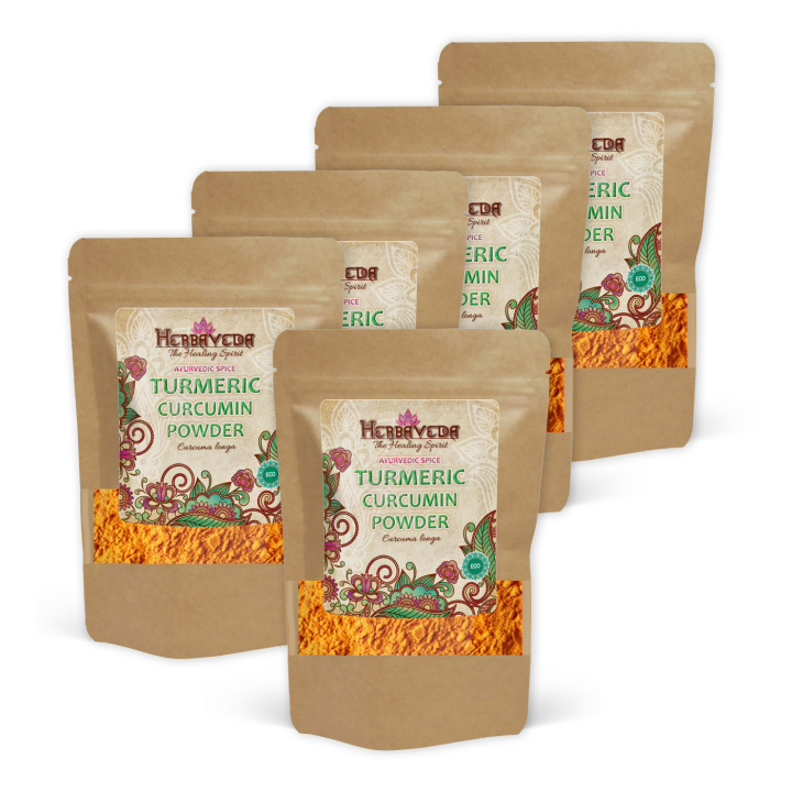 Kurkuma Kurkumiini LUOMU 500g x 5 pakettia ryhmässä Raaka-aineet / Ruokakomero / Mausteet & Suola / Kurkuma @ Rawfoodshop Scandinavia AB (2592-SET5)