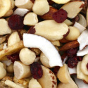 Pähkinä- & Hedelmäsekoitus Macadamia Karpalo Banaani LUOMU 200g