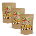 Pähkinä- & Hedelmäsekoitus Macadamia Karpalo Banaani LUOMU 500g x 3 pakettia
