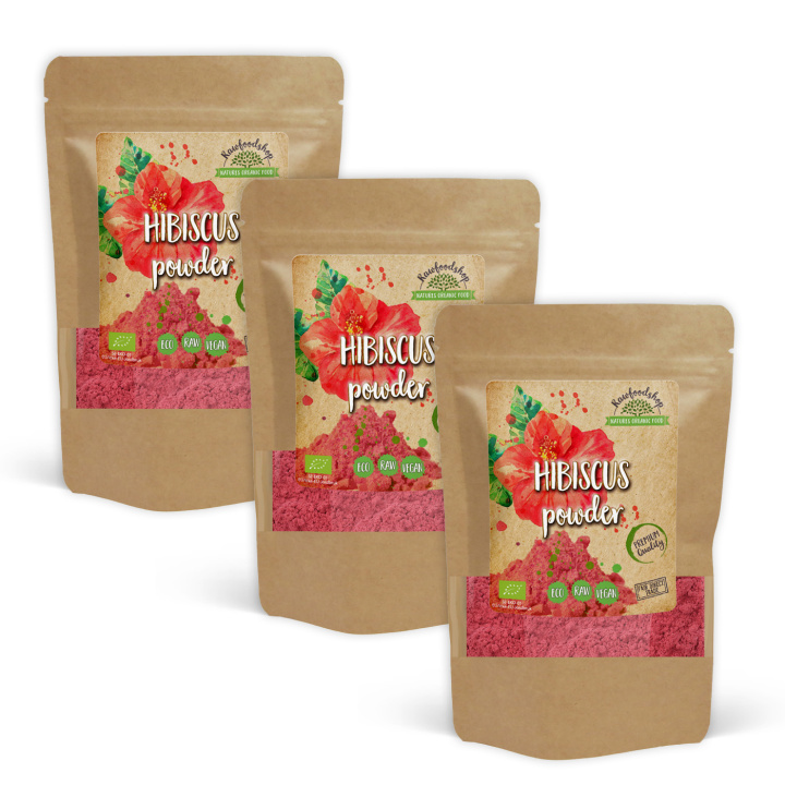 Hibiscusjauhe LUOMU 125g x 3 pakettia ryhmässä Raaka-aineet / Hedelmät & Marjat / Hedelmäjauhe @ Rawfoodshop Scandinavia AB (316590-SET3)