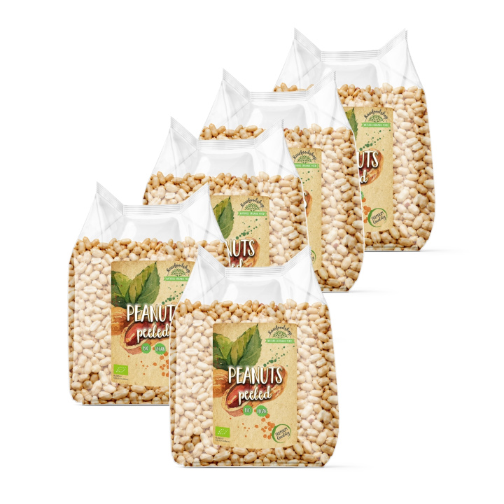 Maapähkinät Premium Kuoritut RAW LUOMU 500g x 5 pakettia ryhmässä Raaka-aineet / Pähkinät / Maapähkinät @ Rawfoodshop Scandinavia AB (3409-SET5)
