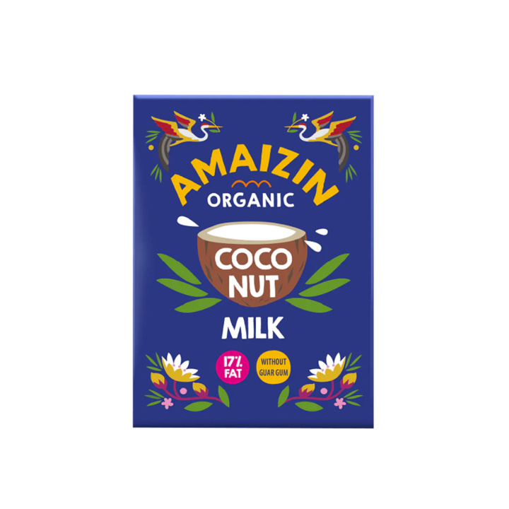 Amaizin Kookosmaito 17% rasvaa LUOMU 500 ml ryhmässä Raaka-aineet / Ruokakomero / Maustaminen / Säilyke @ Rawfoodshop Scandinavia AB (395140-500)