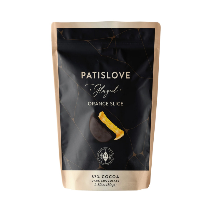 Appelsiiniviipaleet tummassa suklaassa 80 g ryhmässä Raaka-aineet / Karkkia & Suklaata / Välipalat @ Rawfoodshop Scandinavia AB (40002485)